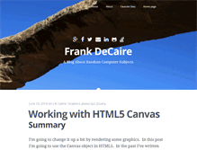 Tablet Screenshot of frankdecaire.com
